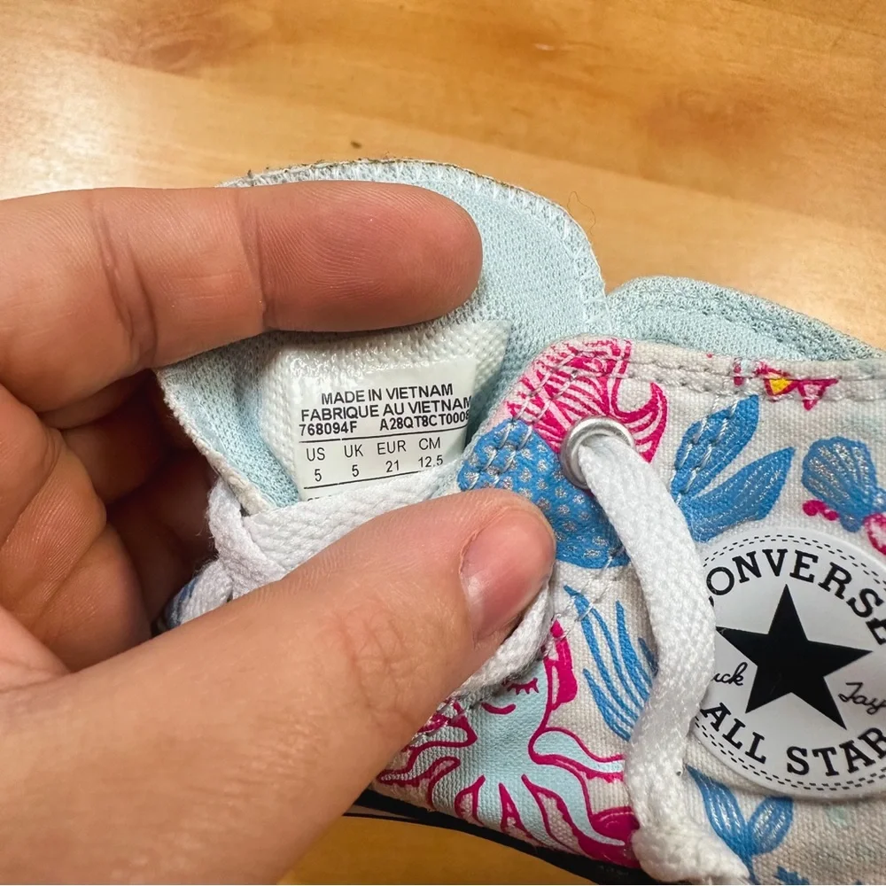 Converse Chuck Taylor All Star Ocean Graphic High Top Sneakers Size Toddler 5